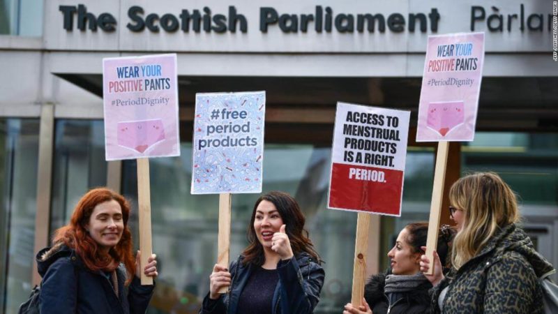 Scotland Make Period Products Free for all Campaign