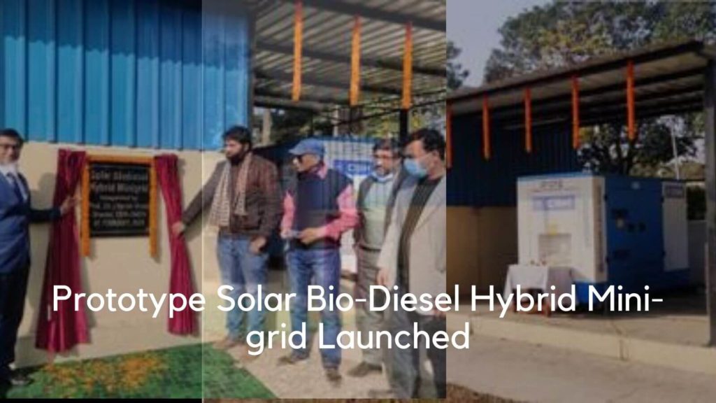 Prototype Solar Bio-Diesel Hybrid Mini-grid Launched