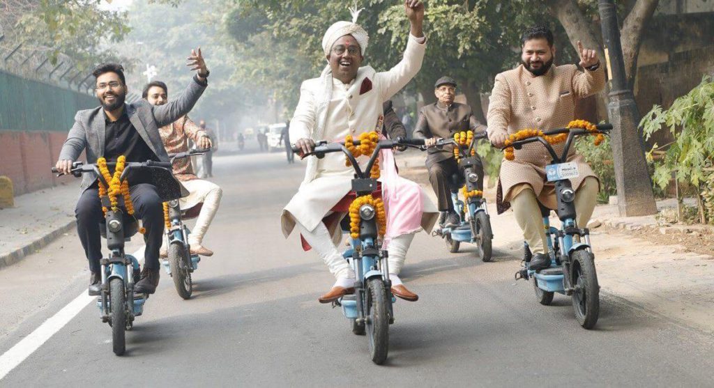 Delhi Yulu Bike Wedding