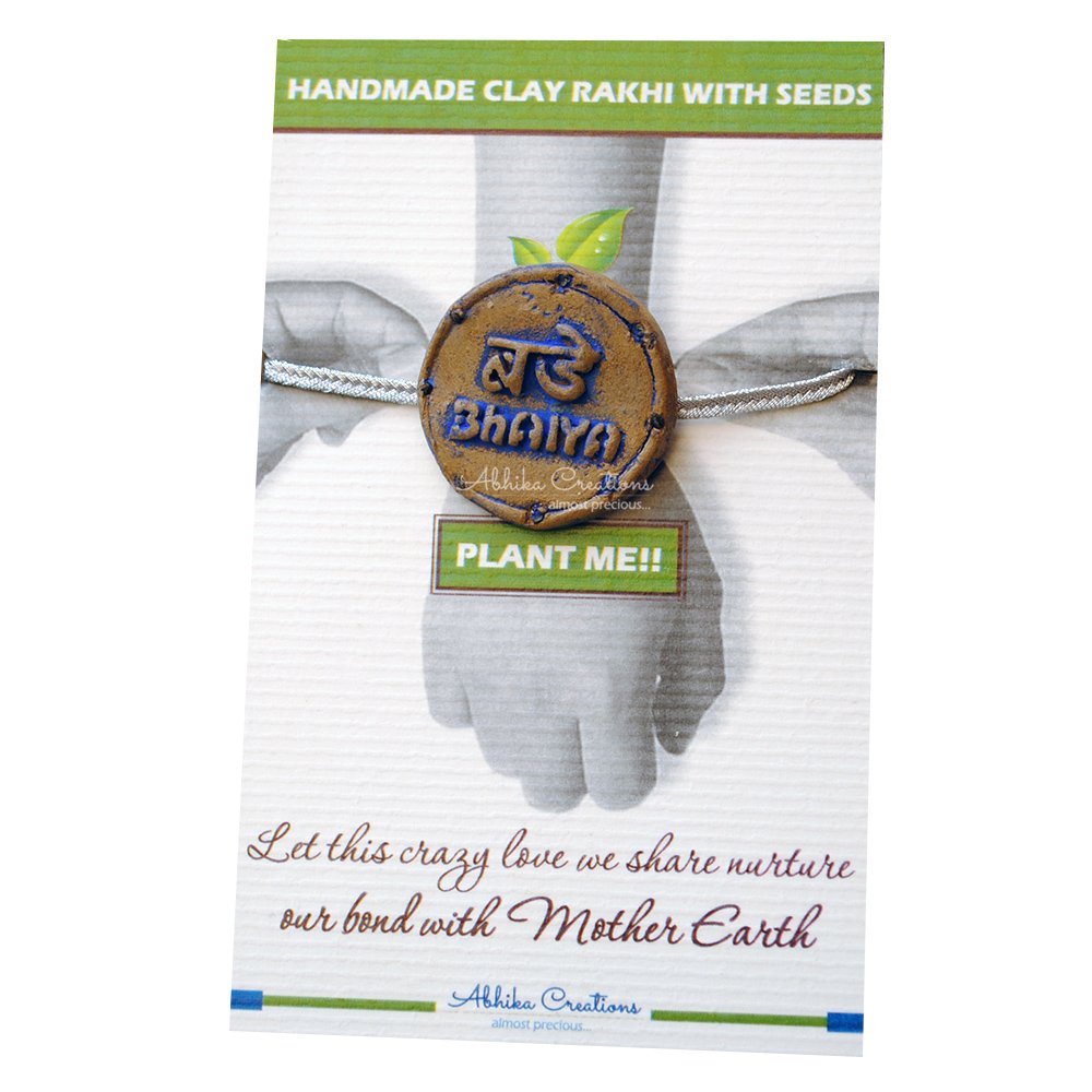 Abhika Creations Handmade Clay Rakhi on Amazon.in