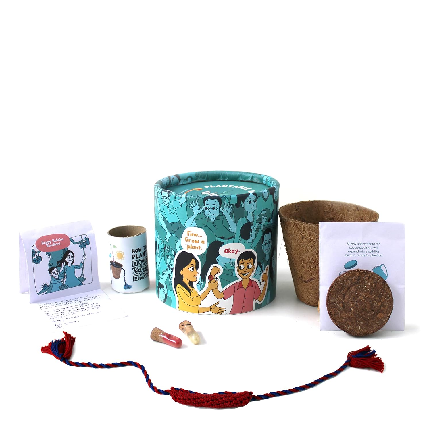 bioQ Coco Pot and Coco Peat Plantable Rakhi Kit on Amazon.in