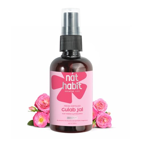 Nat Habit Pure Gulab Jal Rose Water on Amazon.in