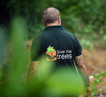 Peepal Baba at a tree plantation drive organised by Give Me Trees Trust