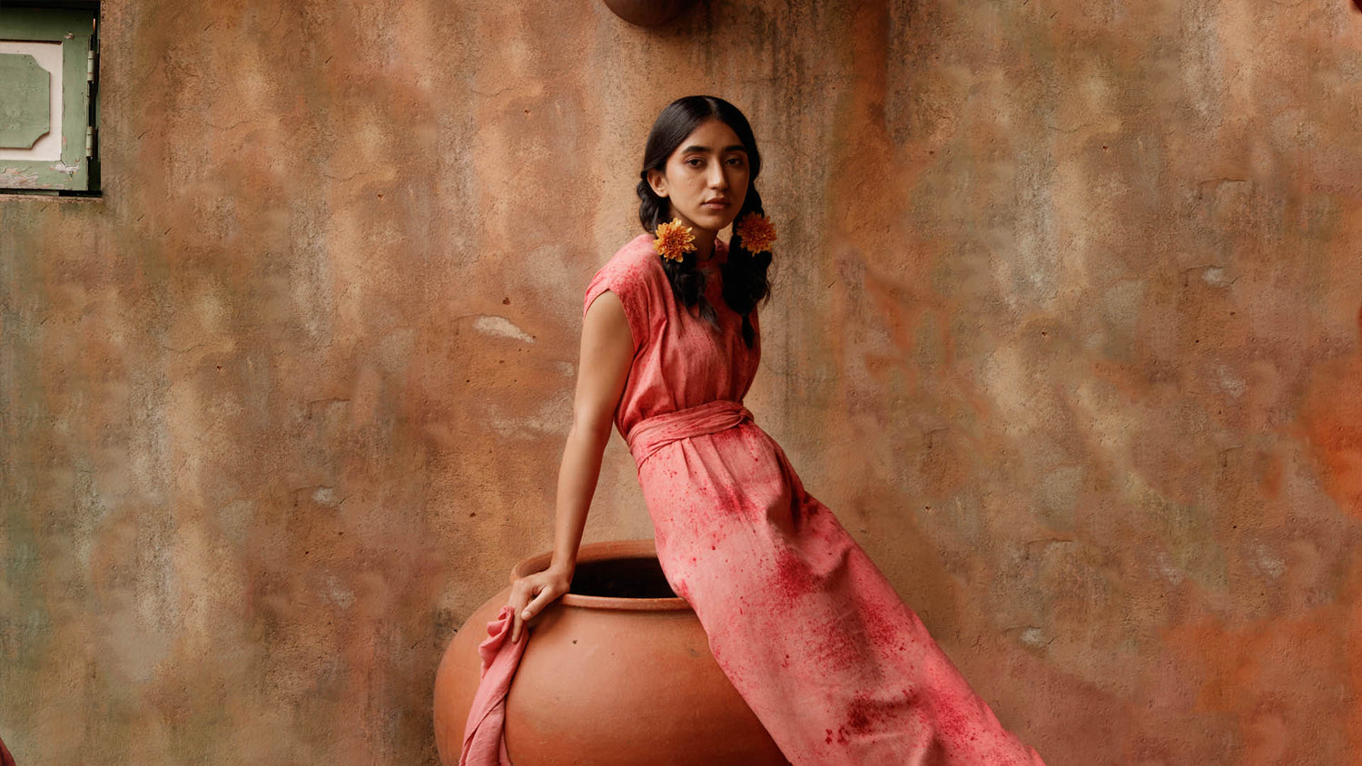 Handcrafted eco-printed garment by Unborn Studio — Kala cotton sustainable fashion India