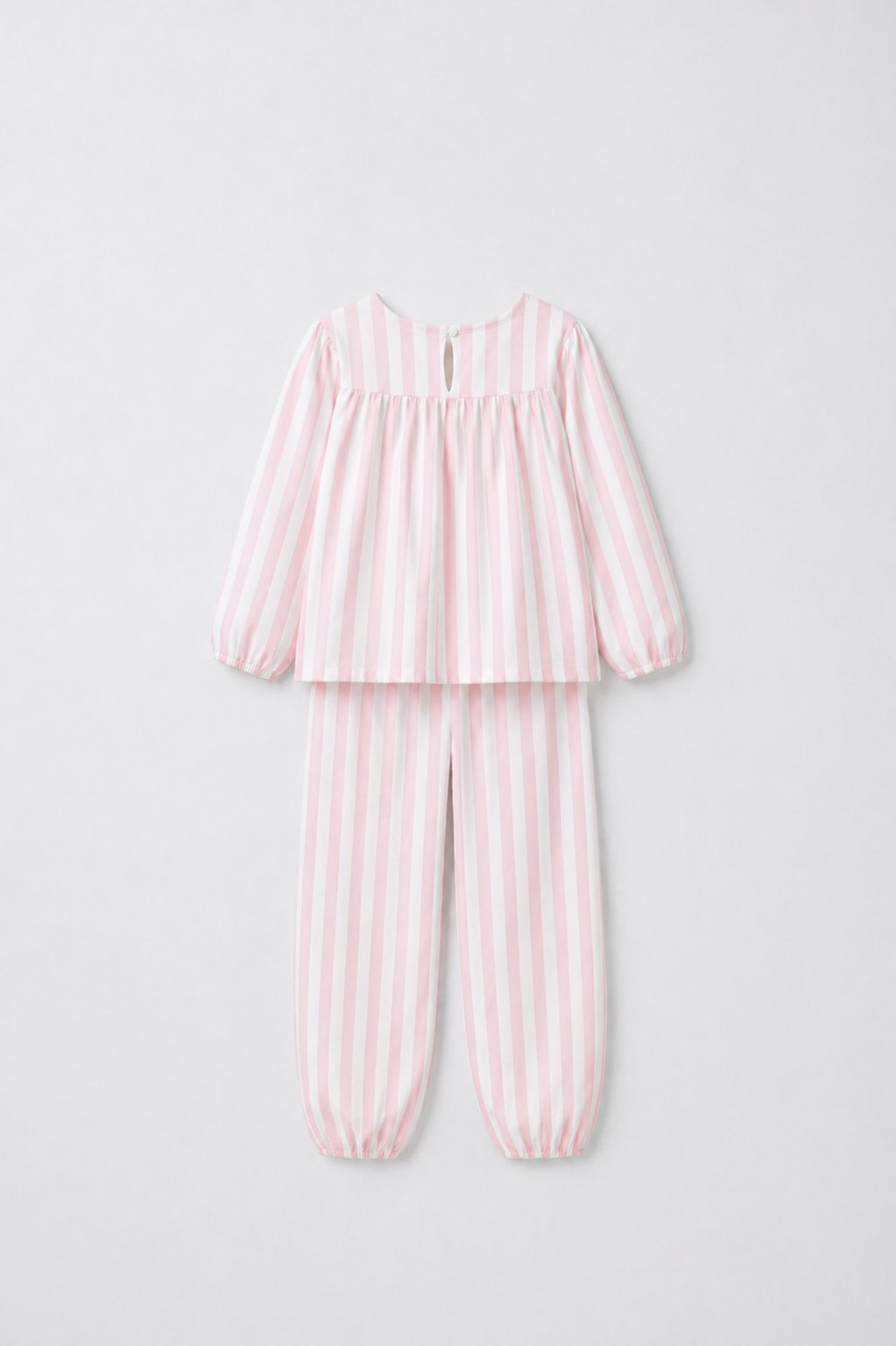 Pink Stripe Night Suit — Detail view