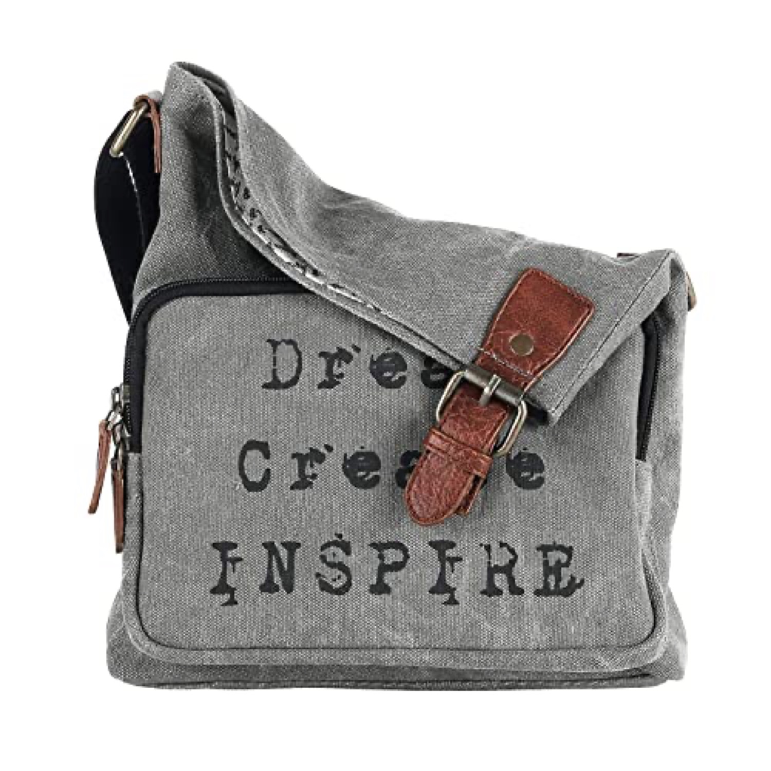 Mona B crossbody bag made from recycled canvas
