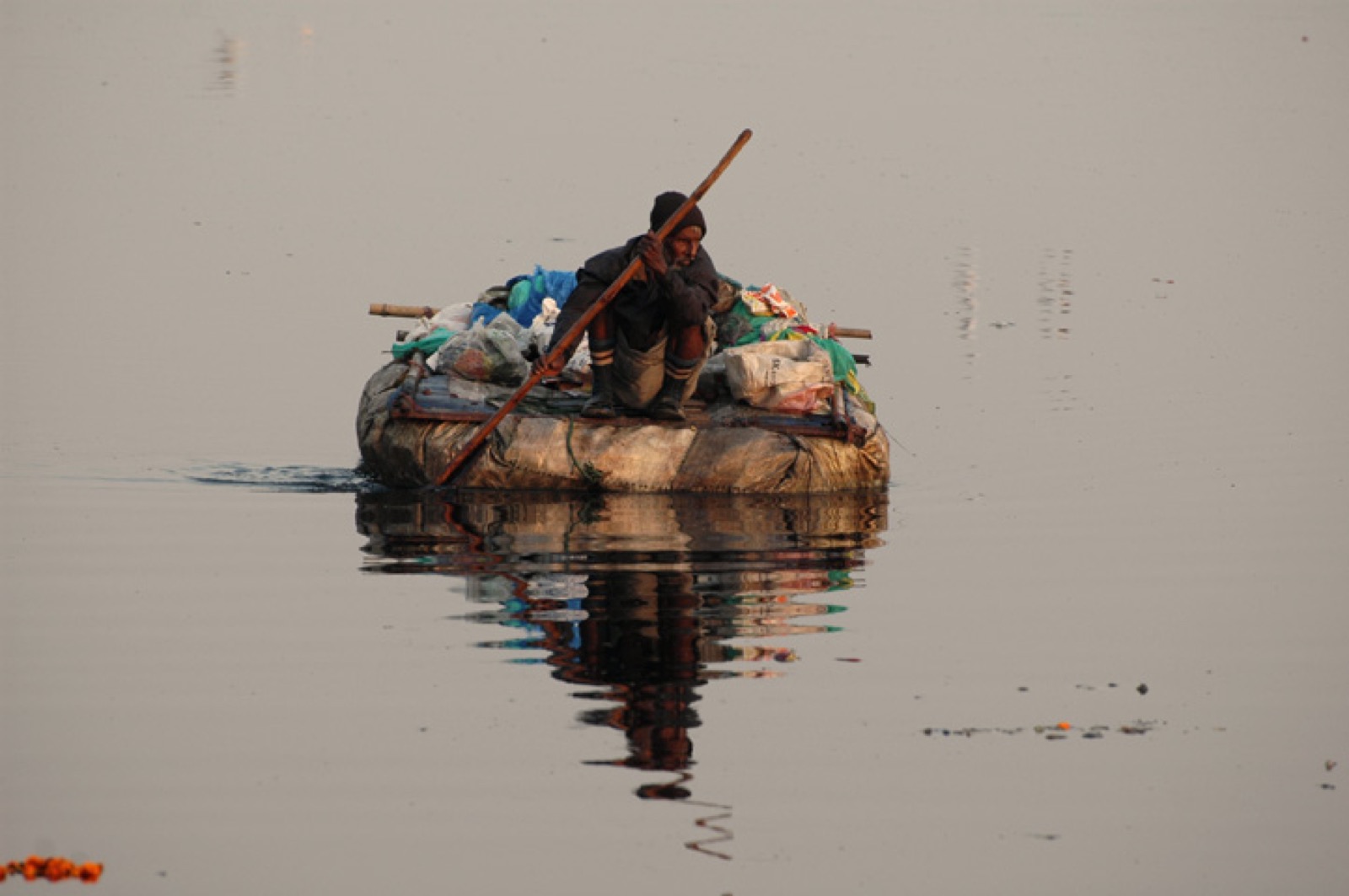 Creative recycled plastic products representing India's circular economy and waste management innovation