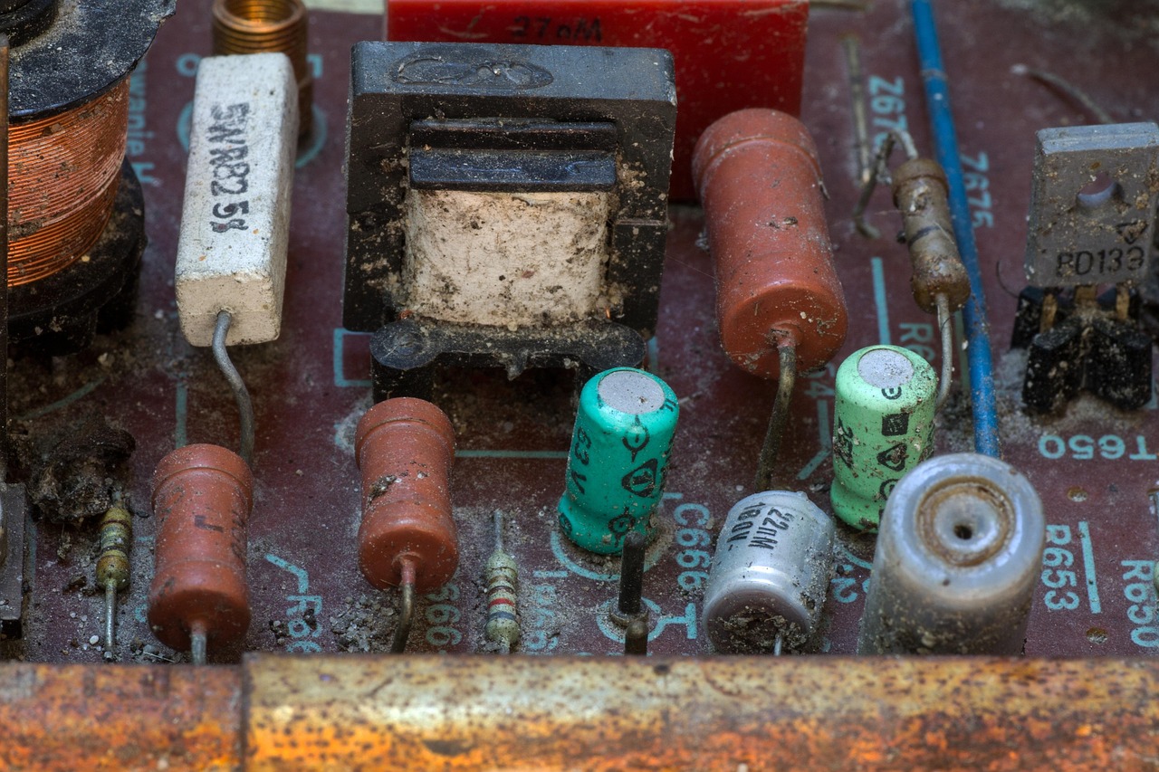 Discarded printed circuit board showing electronic waste components ready for certified recycling in India