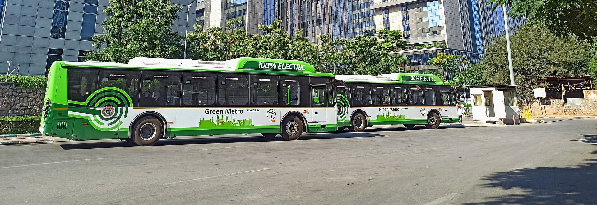 Electric city buses in Hyderabad, featured in the NCAP Compendium of Best Practices 2026