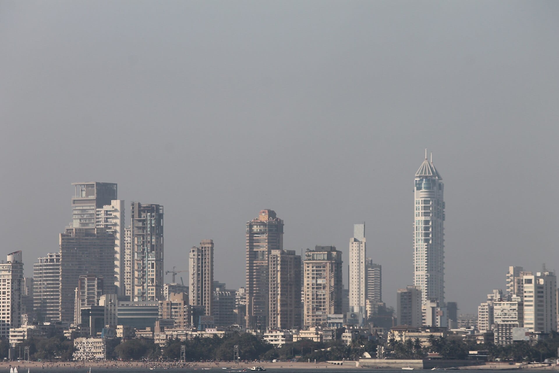 India Net Zero Portal launch city Mumbai, seen as a skyline from Marine Drive