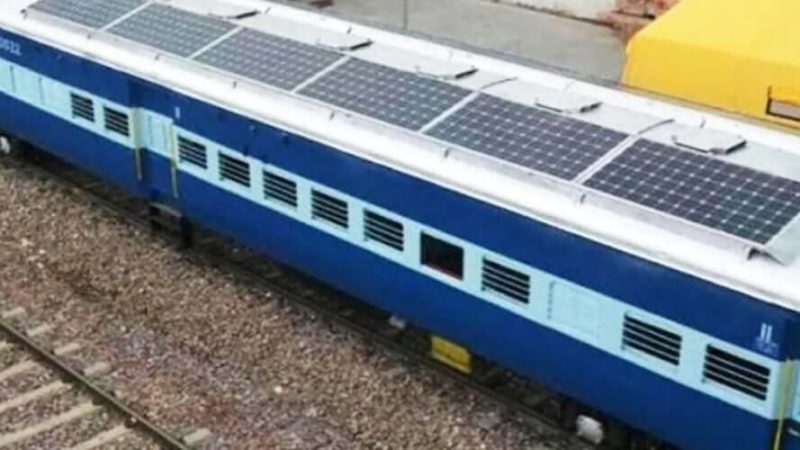 Indian Railway Mission Green Railways by 2030 solar power train