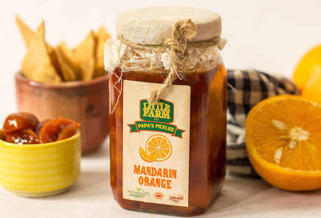 Organic Little-Farm-Co-Mandarin-Orange-Pickle No preservative handmade