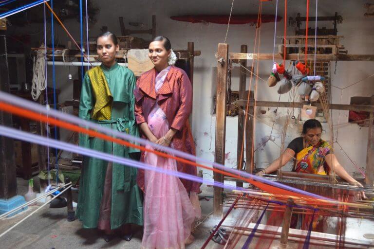 Weavers showcasing handwoven sustainable garments — Khadi artisans are the backbone of India's handloom heritage