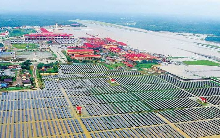 Kochi Airport grows Vegetables under Solar Power Plant